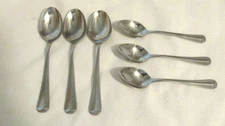 GRAN ROYALE Teaspoons  Soup Spoon Set of 6 Stainless Flatware Korea