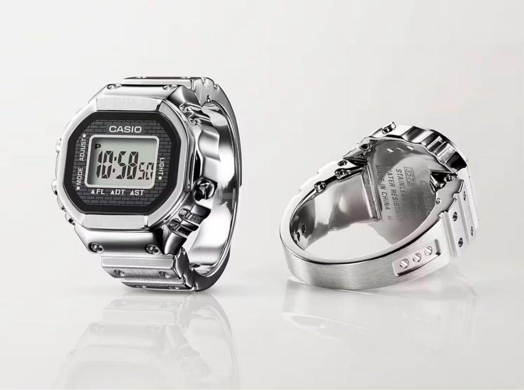 CASIO50周年モデルCASIORINGWATCHCRW-001-1JR Casio Ring Watch - Casio 50th Anniversary CRW-001-1JR Full Metal