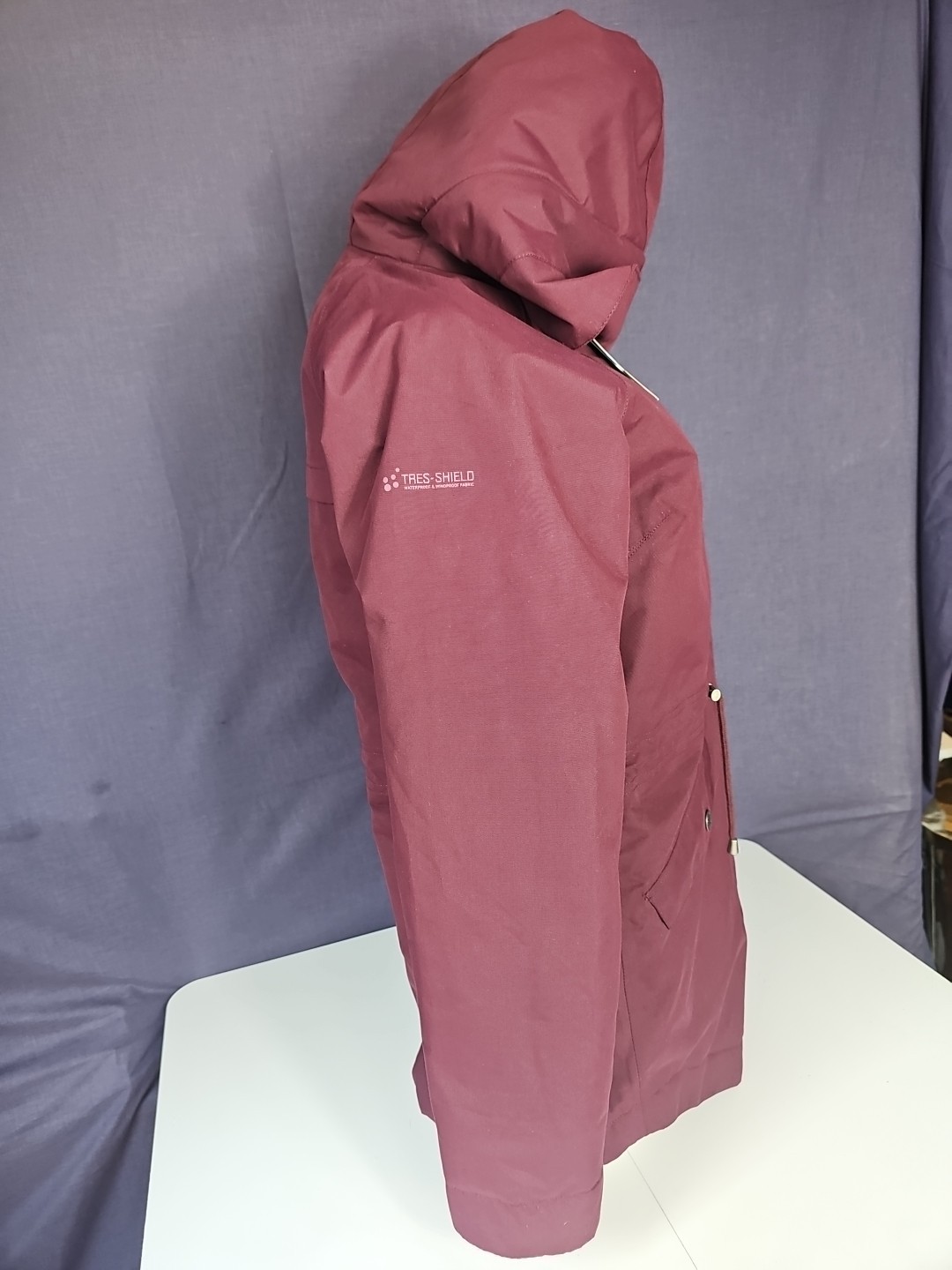 RRP £120 Small Humble Trespass Womens Waterproof Jacket Fleece Lined Fig image 3
