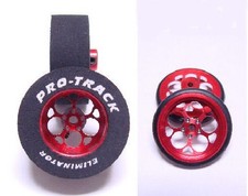 Pro Track "Magnum Red" 1 3/16" x .535 wd w/Rear Ft Drag 1/24 Slot Car Tire