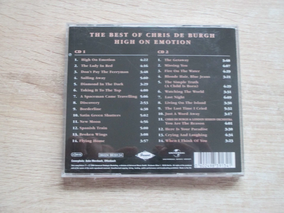 Chris De Burgh - High On Emotion - The Best Of  CD Album - Bild 2 von 2
