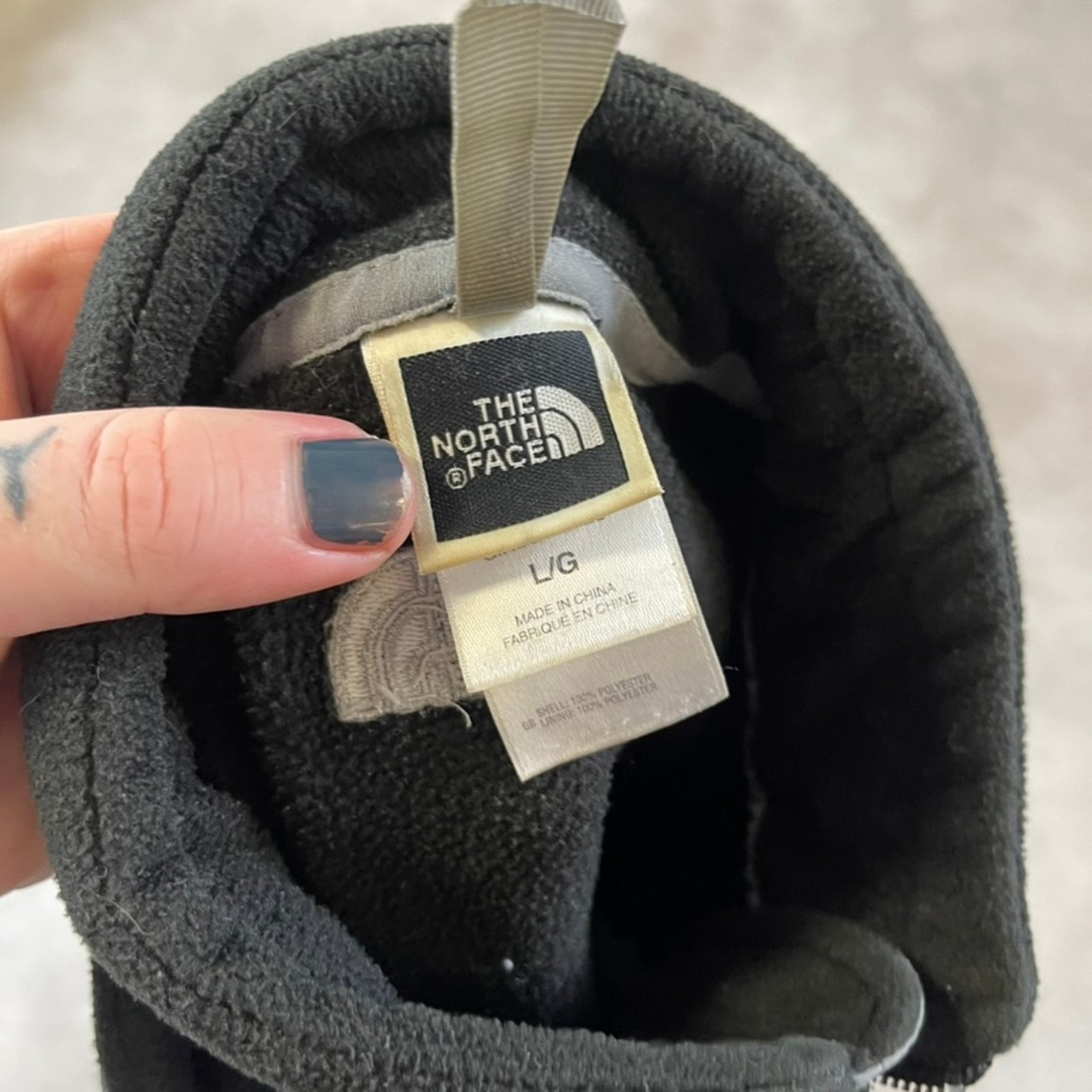 The North Face Fleece Womens Large Y2K Full Zip Jacket, Black image 9