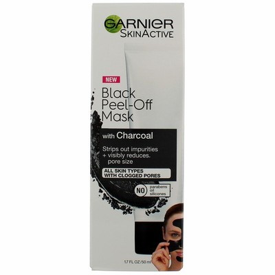 4 Pack Garnier Skin Active Black Peel-Off Mask, 1.7 fl oz