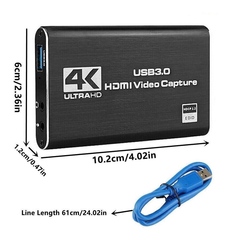 Full HD 4K Audio Video Capture Card USB 3.0 HDMI Video Capture Adapter Device