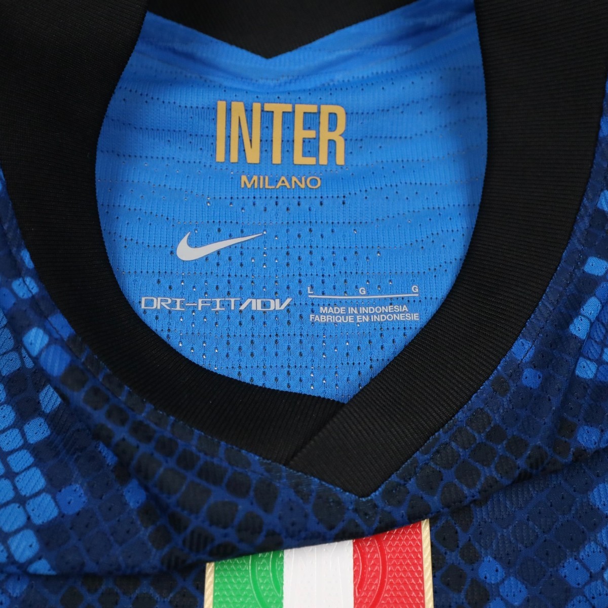 Inter Milan 2021/22 Home Player Issue de Vrij #6 Jersey Men's