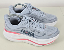 Hoka One One Womens BONDI 9 Mineral Washed Blue Pink Running Sneakers Sz 9B