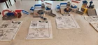 Hot Wheels World Playset Lot 5 vtg cars 2 Ford Dealerships Service Station Blimp