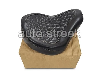 CONVIENT POUR ROYAL ENFIELD CLASSIC 650 COULEUR NOIRE SIÈGE AVANT EN CUIR... - Photo 1/4