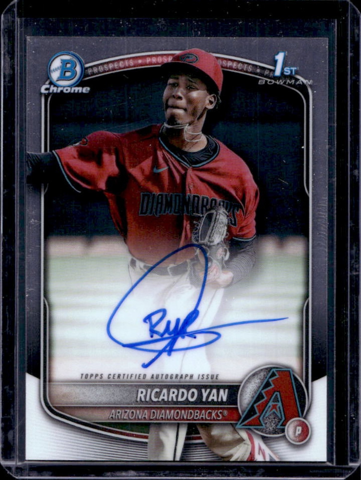 2025 Bowman Ricardo Yan Chrome Auto 1st #CPA-RY Diamondbacks