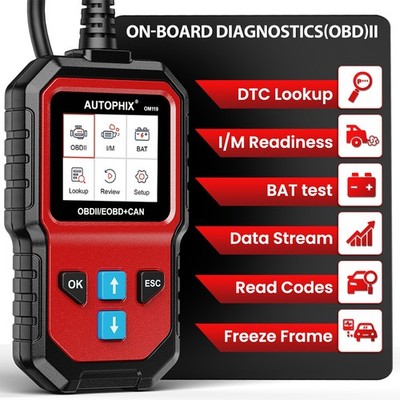 AUTOPHIX OM119 Engine Fault Diagnostic Scanner OBD2 Code Reader Check Car Tool