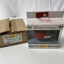 Plush Toy Steiff Toy Shoppe Exclusive Cardinal Red Crowned Bird Ornament w/ Box