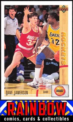 1991-92 Upper Deck #296 Dave Jamerson Rookie Houston Rockets