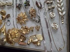 Huge Vintage Costume Jewelery Lot NEW Old Stock Whiting Davis Bogoff BSK Trifari