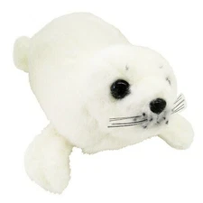 San-Ei Boeki Soft Real Animals Seal Plush M size White Japan JP Free Shipping