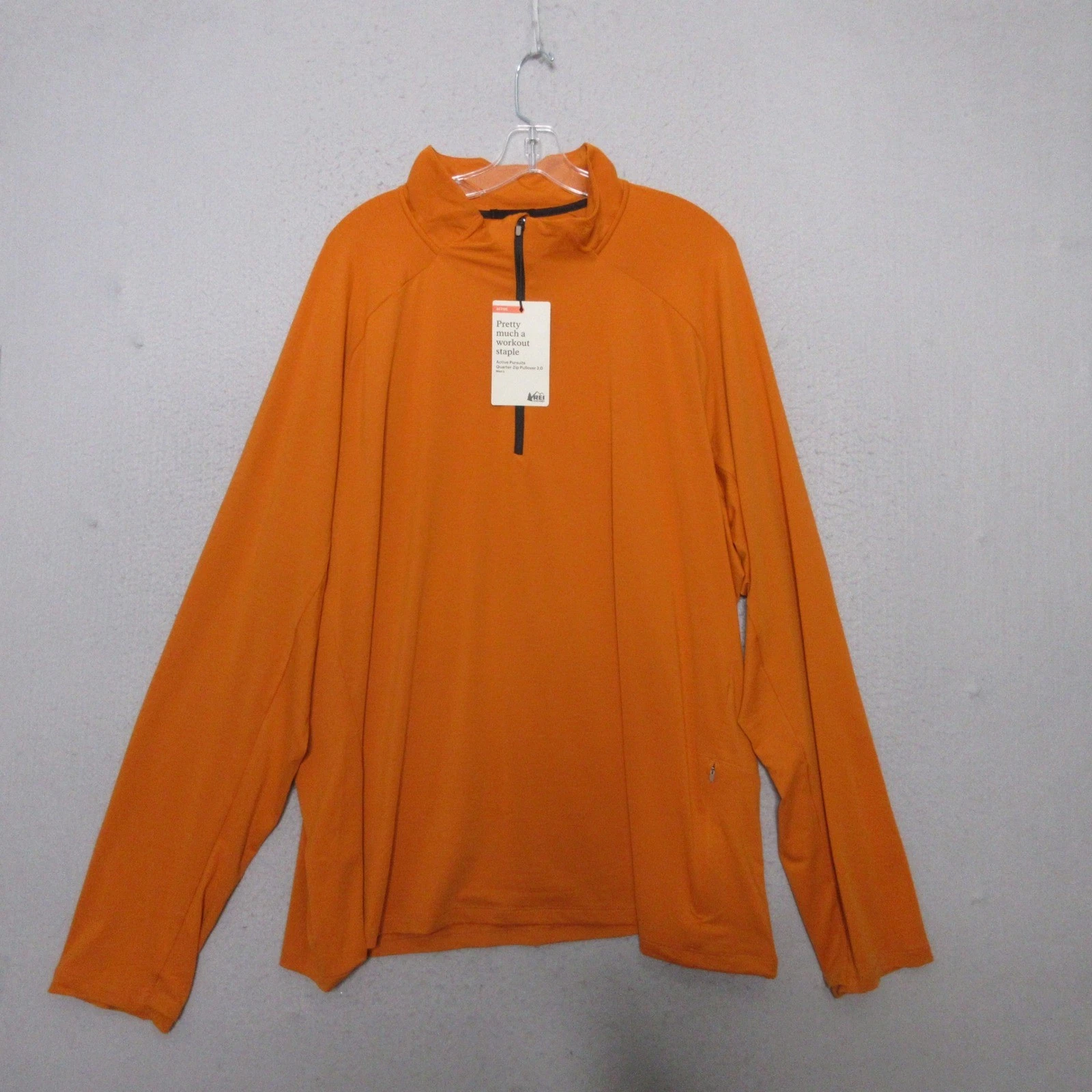 REI Co-op Pullover Men 3XL Orange Active Pursuits Quarter-Zip UPF Outdoor NWT
Opens in a new window