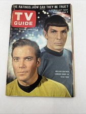 Vintage STAR TREK 1967 TV GUIDE MARCH 4-10 KI...