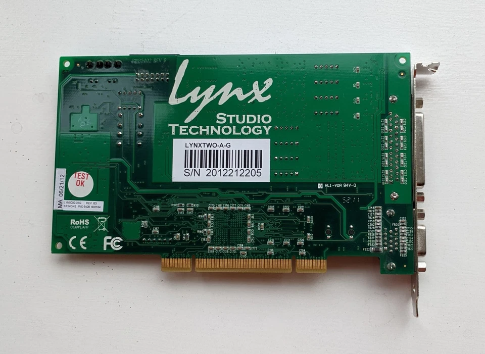 Lynx TWO-A-G PCI Card (24-bit, 192kHz, 4 input, 4 outputs) - Image 2 of 2