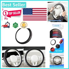 Anti-slip 15-inch Leather Steering Wheel Cover - Durable Breathable Design