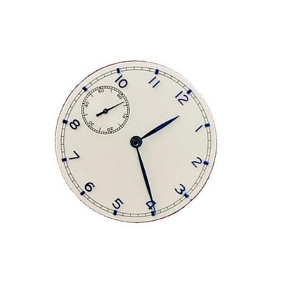 White 37mm Watch Dial Plate With Hands For ETA 6497 ST3600 Movement Parts E