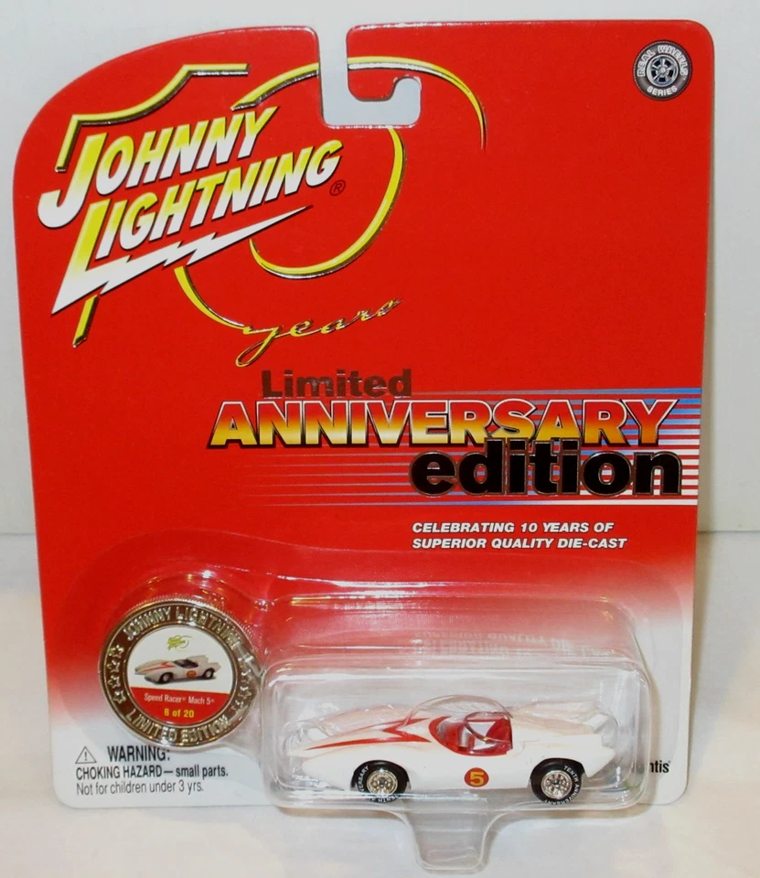 JOHNNY LIGHTNING 10 YEAR ANNIVERSARY ~ SPEED RACER MACH 5 ~ MOC ~ - Image 3 of 4