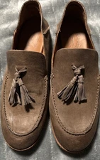 Kork-Ease Women’s Tassel Brown Leather Slip On Loafers Size 8.5