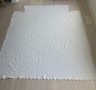 White Matelasse Twin or Full Cotton Spread Split Corners 78"x86" — photo 1