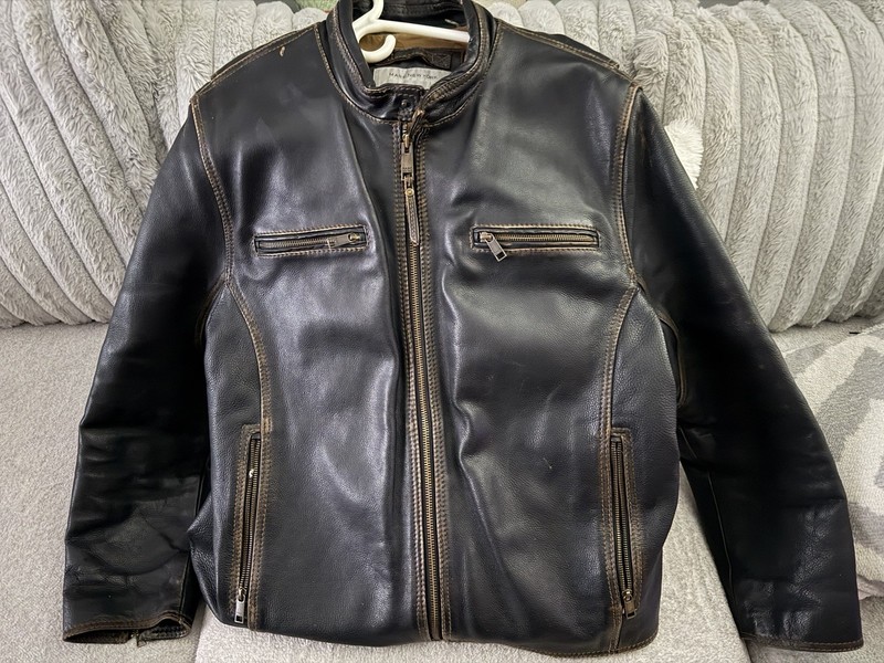 andrew marc leather jacket xxl