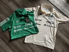 adidas Polo Mexico Shirt Player Issue Sz Small #18 Green