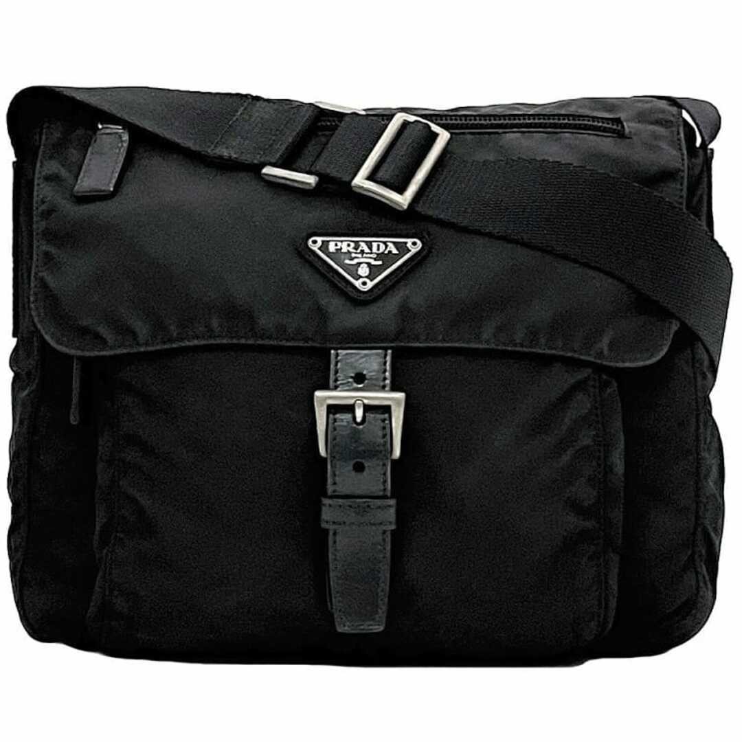 RARE PRADA Black Nylon Shoulder Bag Crossbody Tessuto BT8994 Used PRA