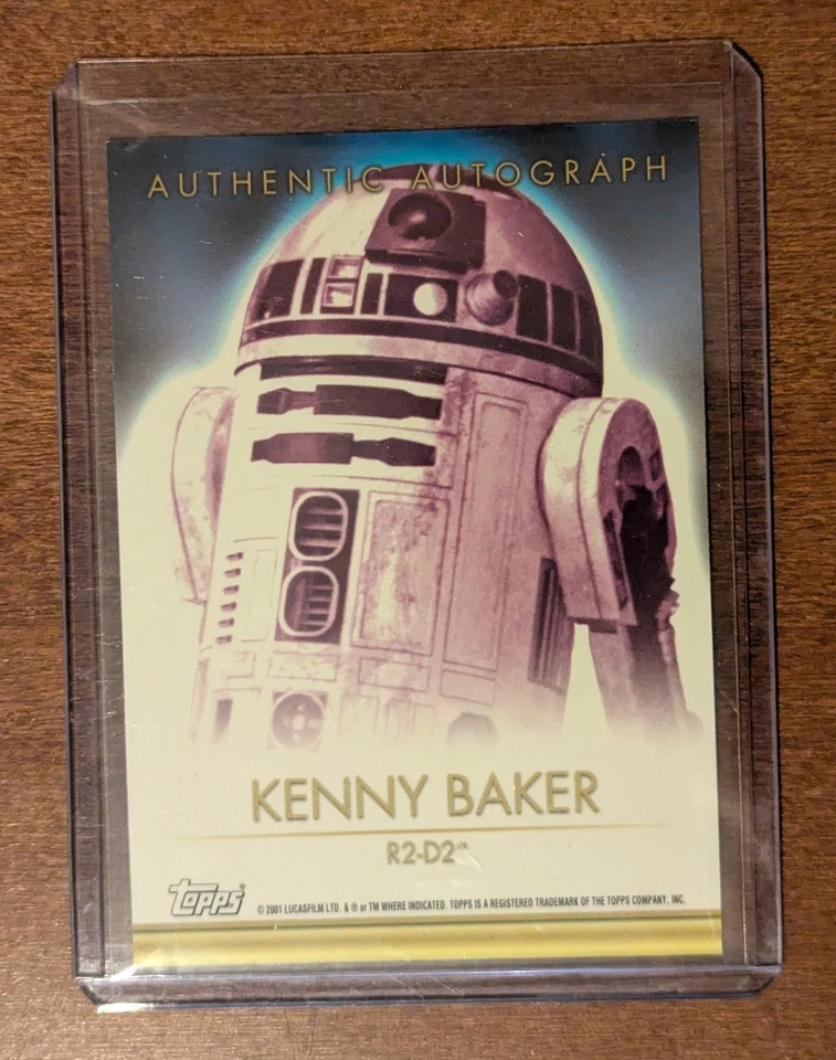 Kenny Baker as R2D2 - Star Wars Topps 2001 Evolution Autograph Card - Image 2 of 2