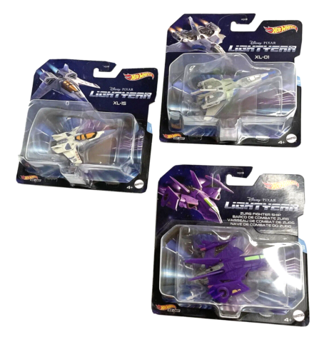 New in Package Hot Wheels Pixar LightYear Set Of 3 Space  Ship Vehicles New - Picture 1 of 5