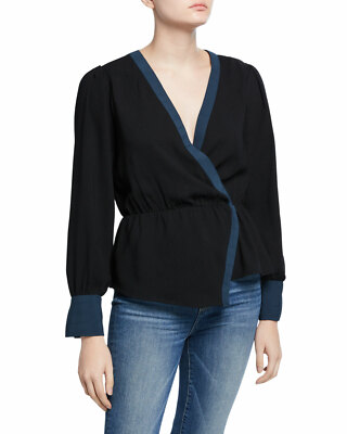 NUEVO TOP BCBG MAX AZRIA CONTRASTE NEGRO TNE1252785 TALLA L $158.00 | eBay