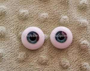 18mm Hazel Oval Glass Eyes Reborn Baby Doll Making Supplies