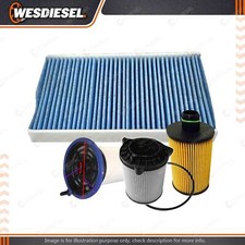 Wesfil Oil Air Fuel Cabin Filter Kit fits Maserati Ghibli Levante Quattroporte