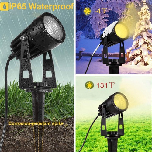 10X 12V 5W Landscape Spotlights COB Warm/Cool White LED Yard Waterproof Outdoor - Picture 3 of 12