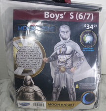 Marvel Moon Knight Boy Kid Halloween Dress Up Cosplay Costume Light Up Small 6-7