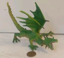 2011 Magic Dragon Figure by Toysmith Green Plastic Dragon Action Figure #7802