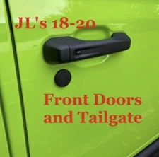 Black Door Key Jack Socket Cover Trim for Jeep Wrangler JL JT 18-25 Accessories