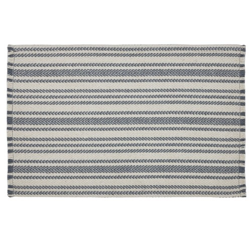 Finders Keepers Chevron Table Settings Placemat Runners Country Steel Grey White - Picture 5 of 25