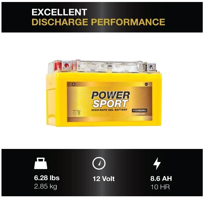 ExpertPower YTZ10S GEL Battery for Kawasaki ZX1000K 2011-2012 Ninja ZX10R ABSM Foto 4 de 4