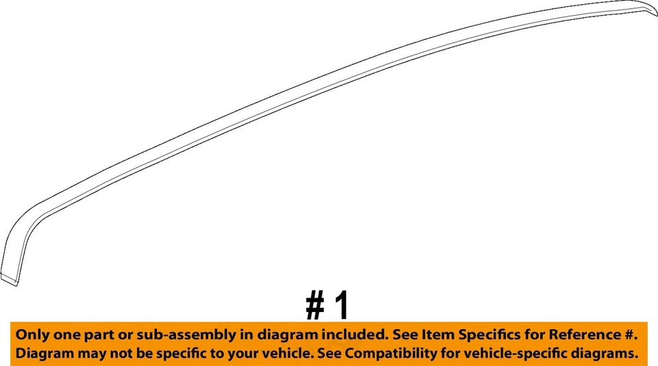 Оригинальный молдинг для внешней отделки крыши кабины GM 15-19 Canyon, Colorado 23369034 - Изображение 2 из 2