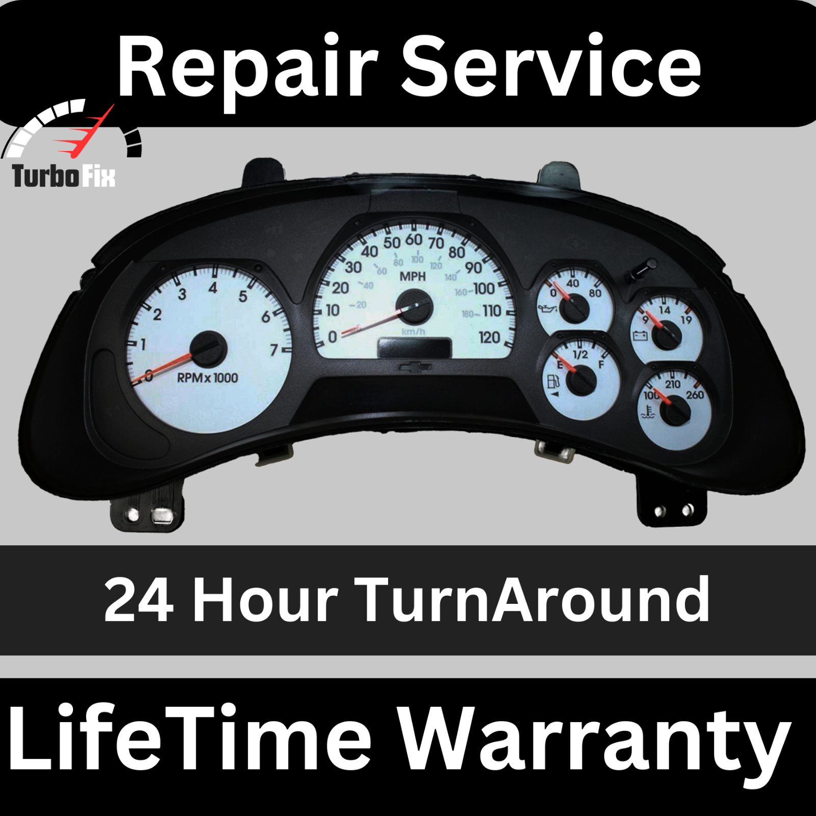 20022009 TRAILBLAZER, GMC Envoy Dash Gauge Cluster Speedometer REPAIR