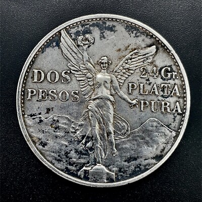 1921-Mo MEXICO Independence Centennial 2 Pesos AU/UNC Silver Coin