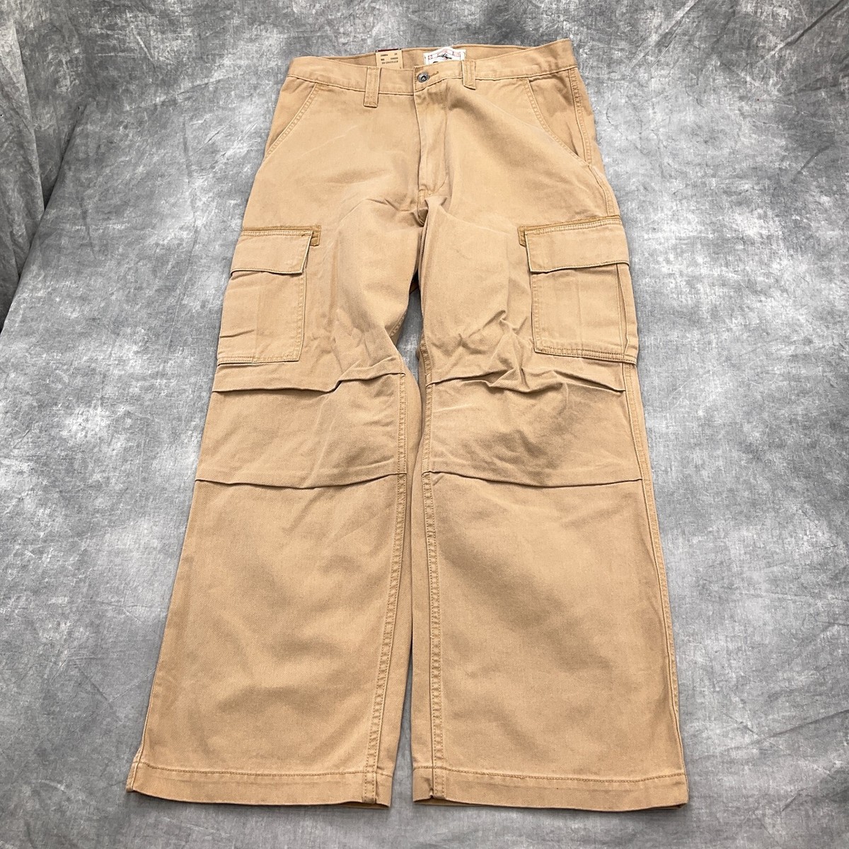 Levis Pants Men 34W x 30L Light Brown Cargo Signature Wide Leg