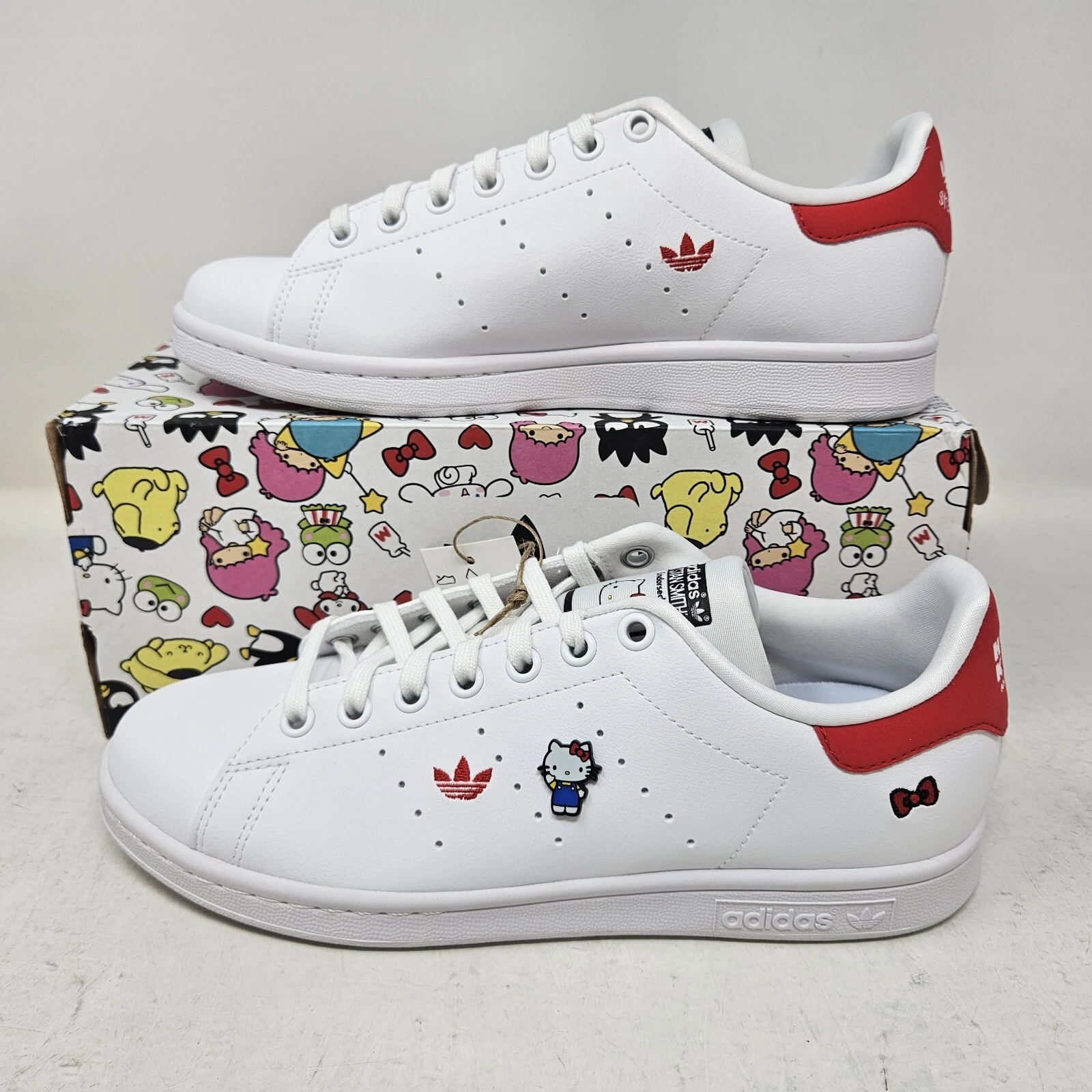 Adidas x HELLO KITTY Stan Smith scarpa classica bianca HQ1901 gioventù 7 Wmns 8