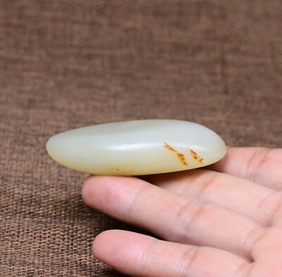54G Certified 100% Hetian jade(Nephrite) Raw stone 和田玉籽料原石