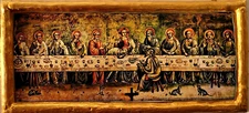 Last Supper Icon Mystikos Deipnos Catholic & Orthodox Monastery Museum Plaque