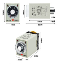 AC110/220/380V DC12/24V Time Delay Relay,Power On Delay Timer Time-delayed Timer