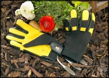 GENUINE GOLD LEAF SOFT TOUCH LADIES GARDENING GLOVES FREE FAST TRACKED DELIVERY