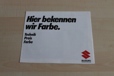 147370) Suzuki Eljot SJ 410 Alto Carry Suneshine - die Farben - Prospekt 09/1981